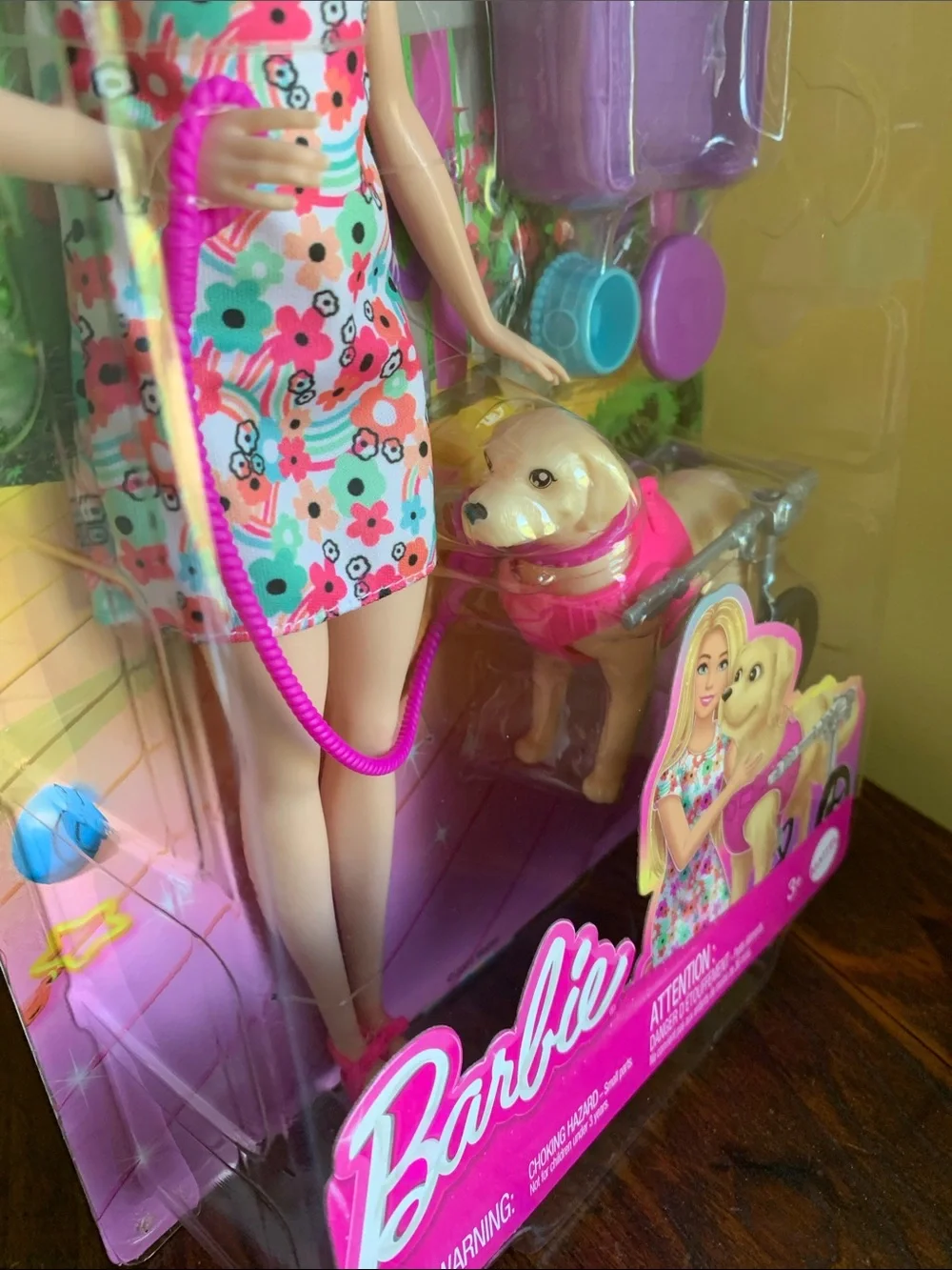 Barbie 2Dogs Dog w Disability Service Helper Rescue Love Pets NIB NRFB